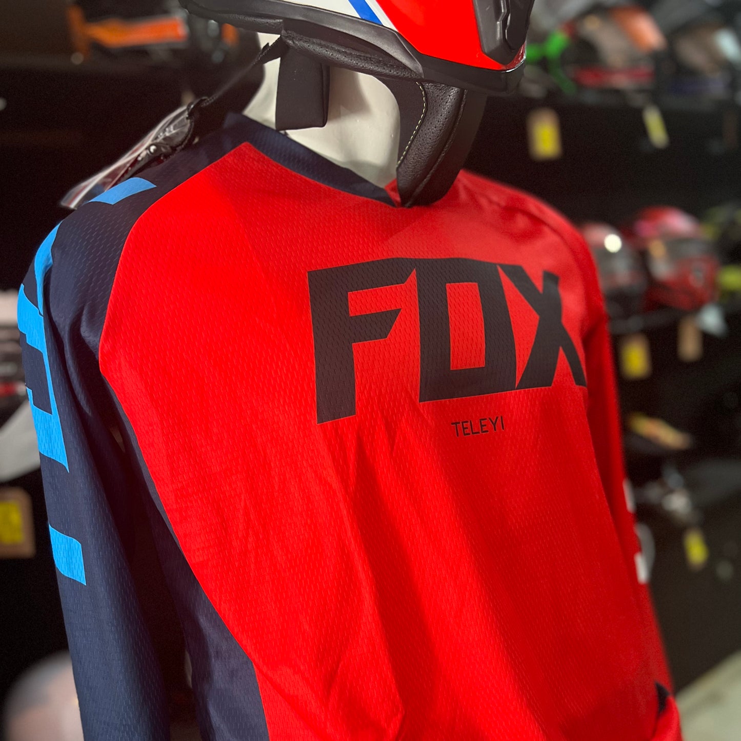 JERSEY FOX TELEYI RÁFAGA ROJA-AZUL