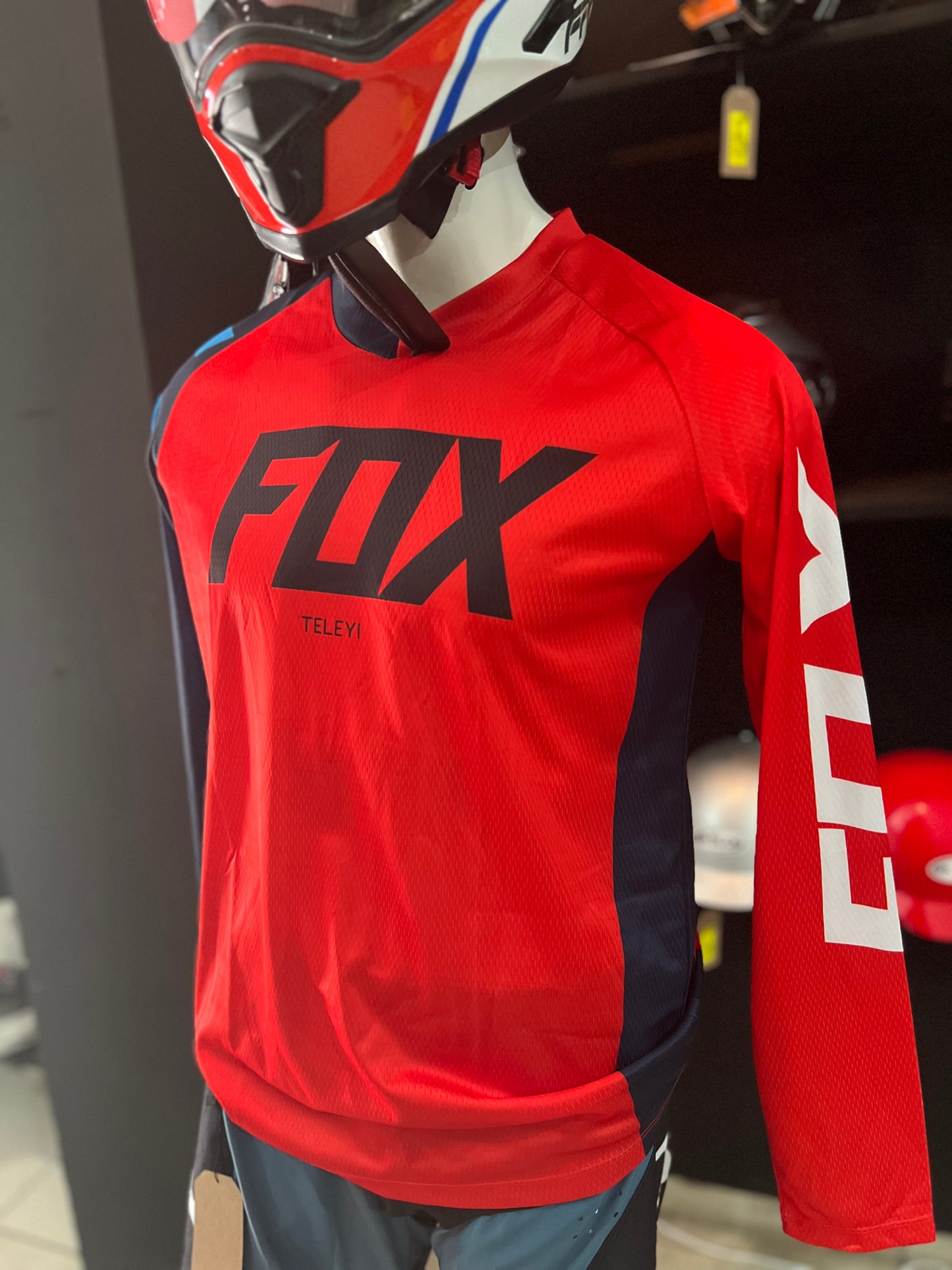 JERSEY FOX TELEYI RÁFAGA ROJA-AZUL