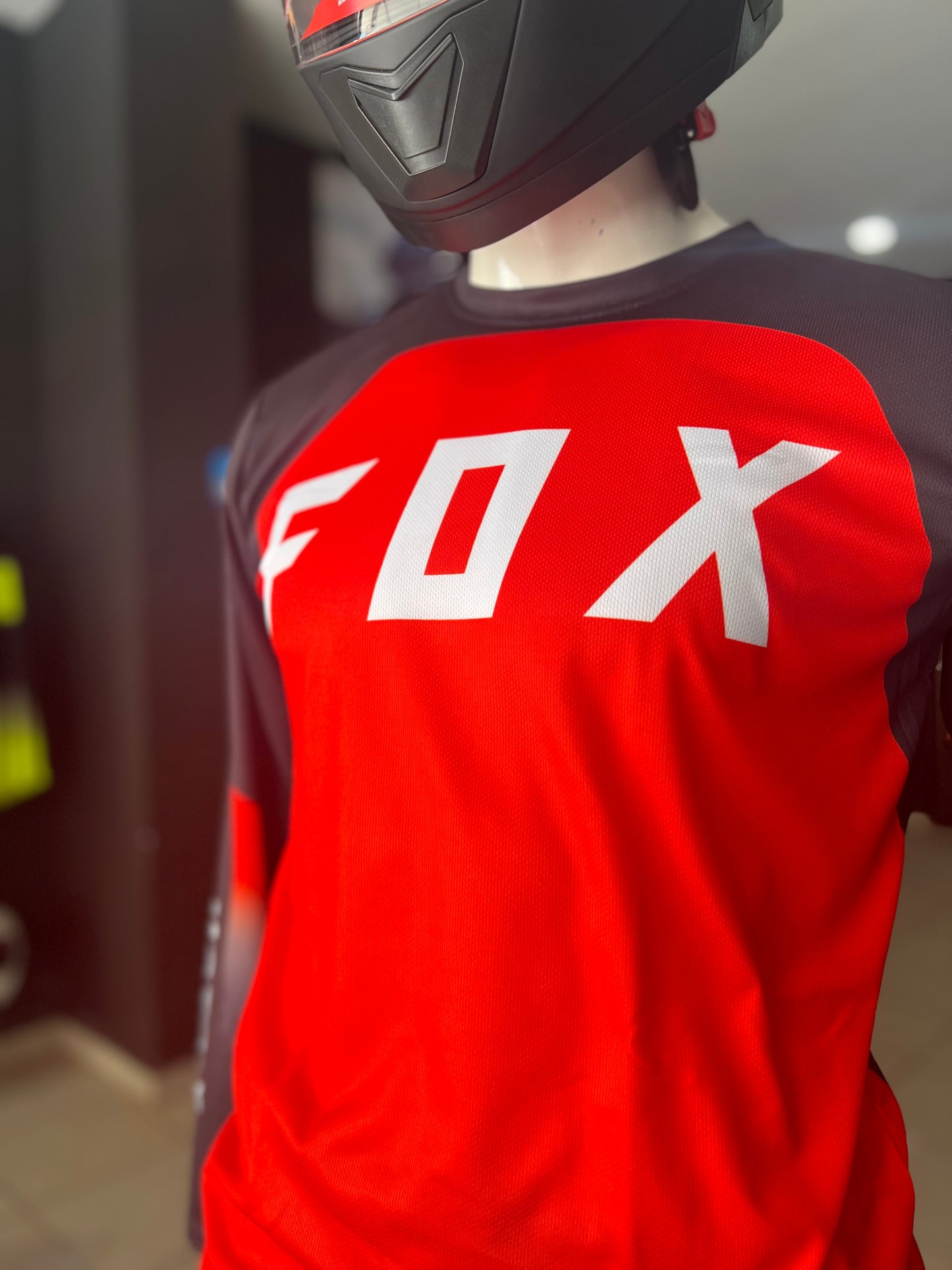 JERSEY FOX HPIT FUEGO ROJO-NEGRO