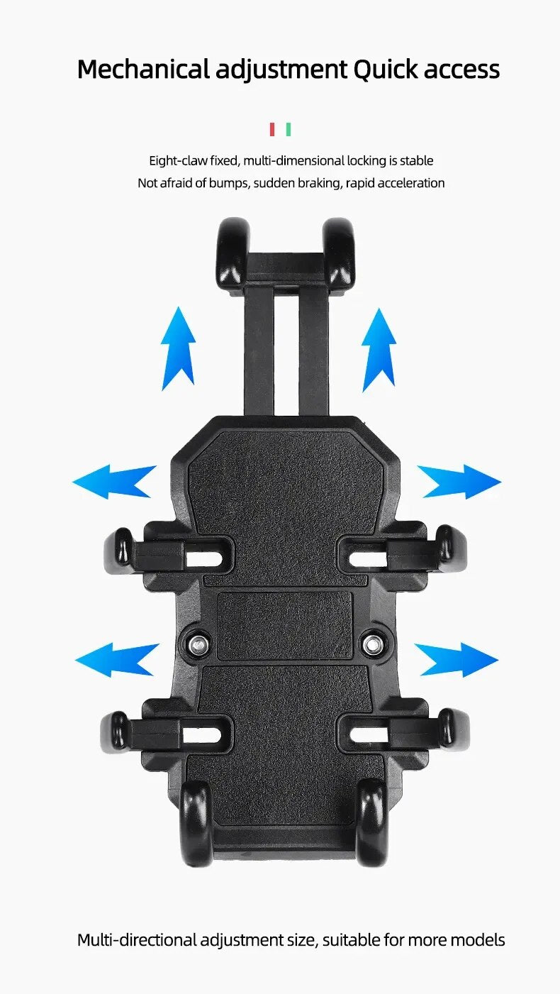 SOPORTE UNIVERSAL DE TELÉFONO MÓVIL PARA MOTOCICLETA USO RUDO