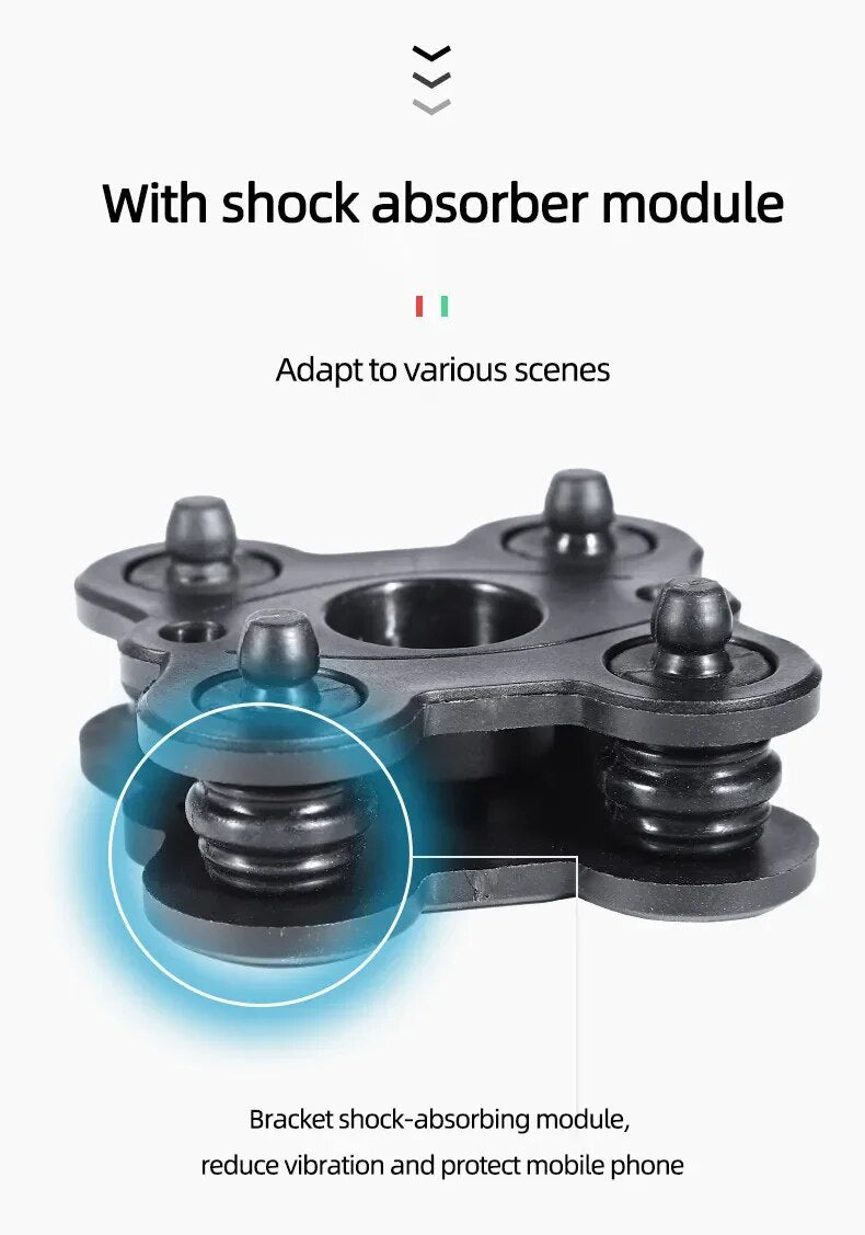 SOPORTE UNIVERSAL DE TELÉFONO MÓVIL PARA MOTOCICLETA USO RUDO