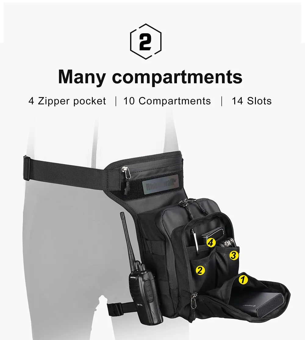 BOLSA DE RIÑONERA PARA MOTOCICLETA RHINOWALK