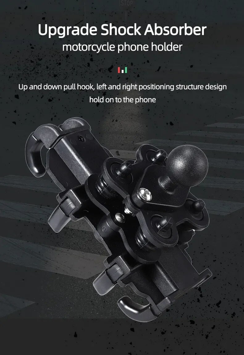 SOPORTE UNIVERSAL DE TELÉFONO MÓVIL PARA MOTOCICLETA USO RUDO