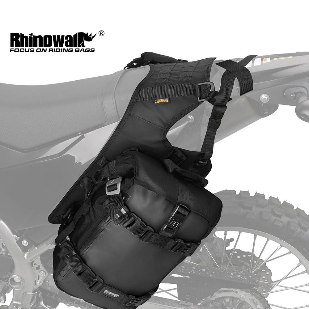 KIT RHINOWALK 2 BOLSAS LATERALES MOTOCICLETA IMPERMEABLE 10L