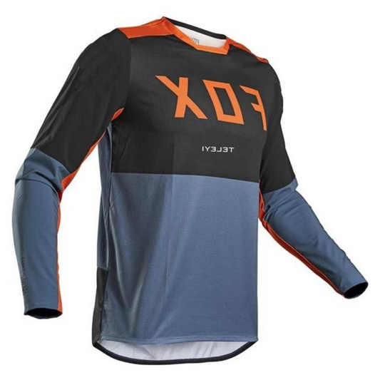 JERSEY FOX TELEYI RIDER AZUL-NARANJA