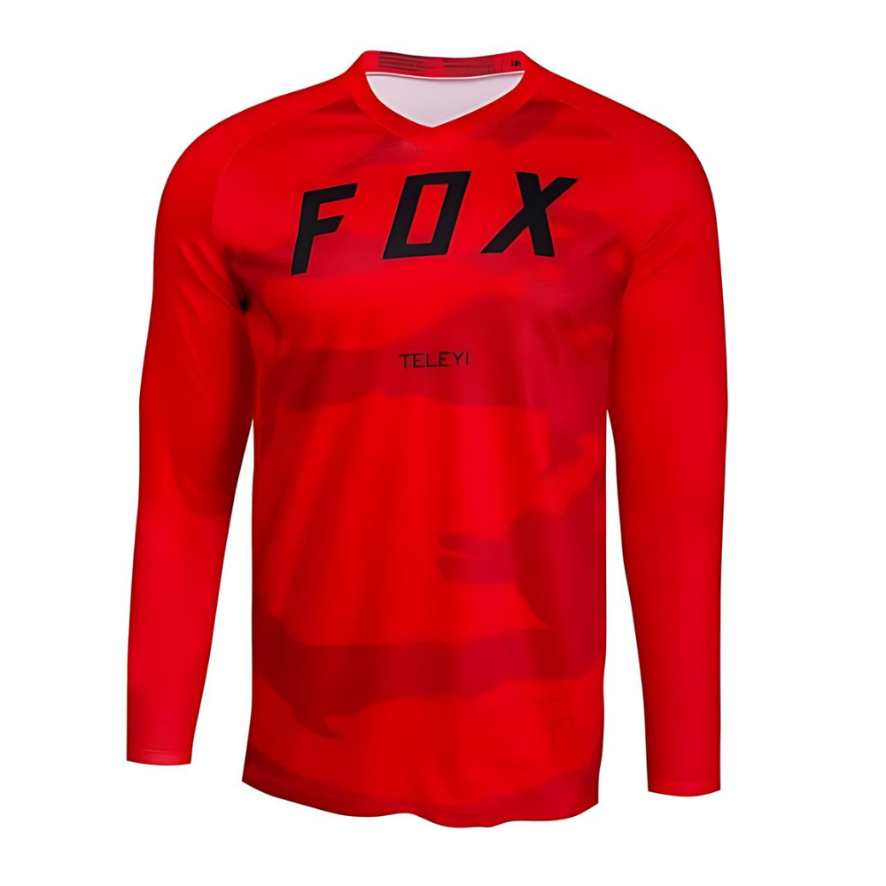 JERSEY FOX TELEYI CAMUFLAJE ROJO