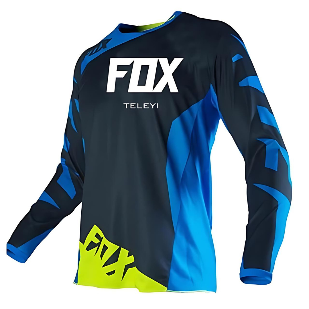 JERSEY FOX TELEYI VELOCIDAD AZUL Y VERDE